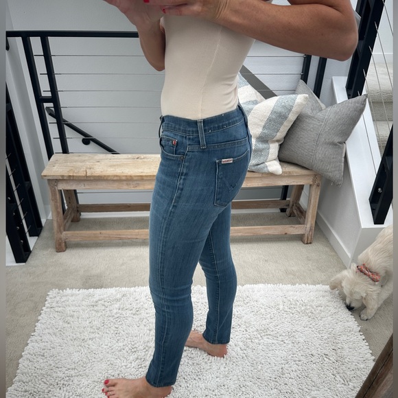 Hudson Jeans blue denim pants low rise straight leg skinny fit classic trendy 27 - Picture 5 of 15